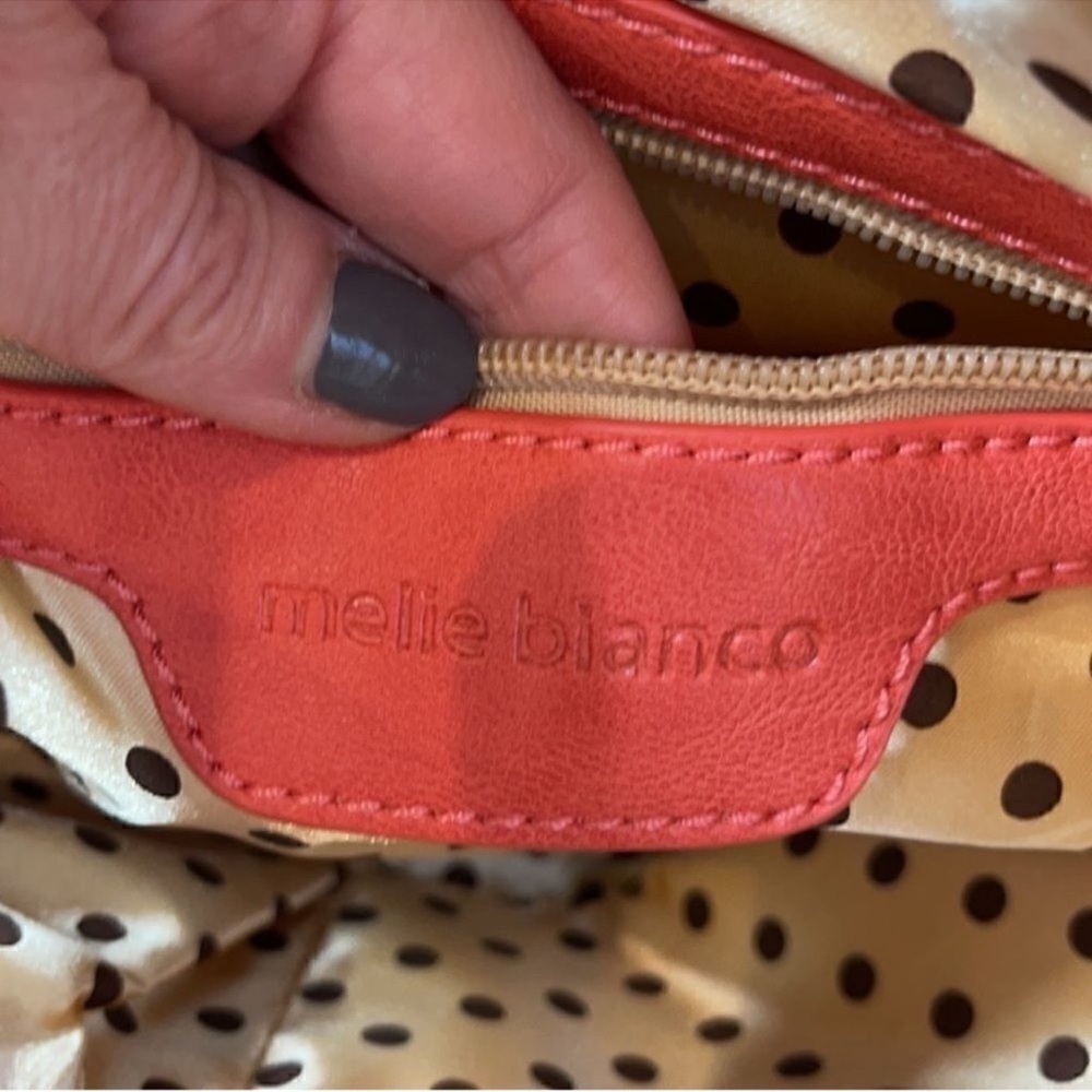 Striped Clutch with Coral Flap - Picture 8 of 11